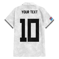 Custom Rugby Fiji Family Matching Off Shoulder Maxi Dress and Hawaiian Shirt Fijian Masi Tribal Sporty Style White Color LT03 - Polynesian Pride