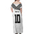 Custom Rugby Fiji Off Shoulder Maxi Dress Fijian Masi Tribal Sporty Style White Color - Polynesian Pride
