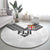 Rugby Fiji Round Carpet Fijian Masi Tribal Sporty Style White Color - Polynesian Pride