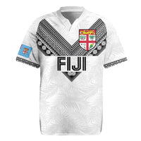 Custom Rugby Fiji Rugby Jersey Fijian Masi Tribal Sporty Style White Color LT03 White - Polynesian Pride