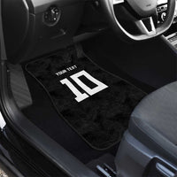 Rugby Fiji Car Mats Fijian Masi Tribal Sporty Style Black Color LT03 - Polynesian Pride