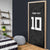 Custom Rugby Fiji Door Cover Fijian Masi Tribal Sporty Style Black Color - Polynesian Pride