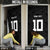 Custom Rugby Fiji Door Cover Fijian Masi Tribal Sporty Style Black Color - Polynesian Pride