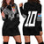 Custom Rugby Fiji Hoodie Dress Fijian Masi Tribal Sporty Style Black Color - Polynesian Pride