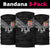 Rugby Fiji Neck Gaiter Fijian Masi Tribal Sporty Style Black Color - Polynesian Pride