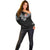 Custom Rugby Fiji Off Shoulder Sweater Fijian Masi Tribal Sporty Style Black Color - Polynesian Pride