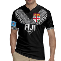 Custom Rugby Fiji Rugby Jersey Fijian Masi Tribal Sporty Style Black Color LT03 - Polynesian Pride