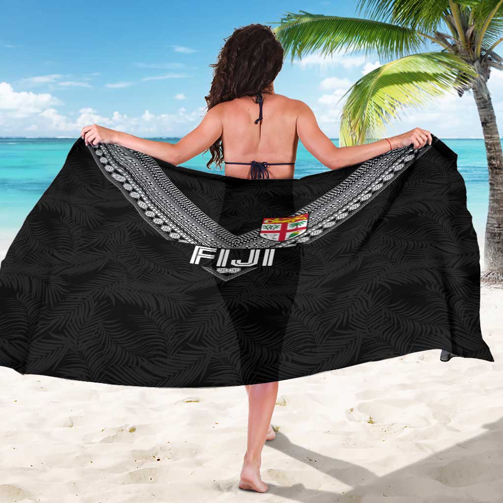 Rugby Fiji Sarong Fijian Masi Tribal Sporty Style Black Color LT03 - Polynesian Pride