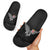 Rugby Fiji Slide Sandals Fijian Masi Tribal Sporty Style Black Color - Polynesian Pride