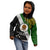 Papua New Guinea Western Highlands Province Kid Hoodie PNG Birds Of Paradise Polynesian Arty Style LT03 - Polynesian Pride