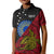 Papua New Guinea Sandaun Province Kid Polo Shirt PNG Birds Of Paradise Polynesian Arty Style LT03 Kid Red - Polynesian Pride