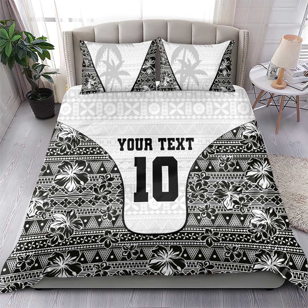 Custom Fiji Pacific Rugby 2024 Bedding Set Tapa Tribal and Fijian Masi Pattern LT03 - Polynesian Pride