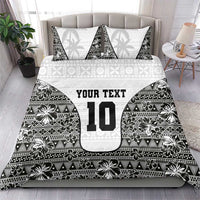 Custom Fiji Pacific Rugby 2024 Bedding Set Tapa Tribal and Fijian Masi Pattern LT03 - Polynesian Pride