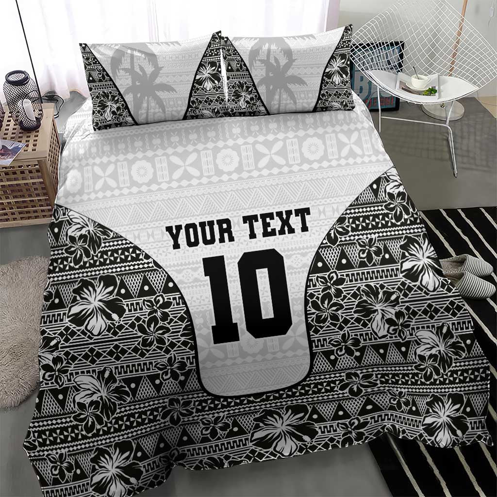 Custom Fiji Pacific Rugby 2024 Bedding Set Tapa Tribal and Fijian Masi Pattern LT03 - Polynesian Pride