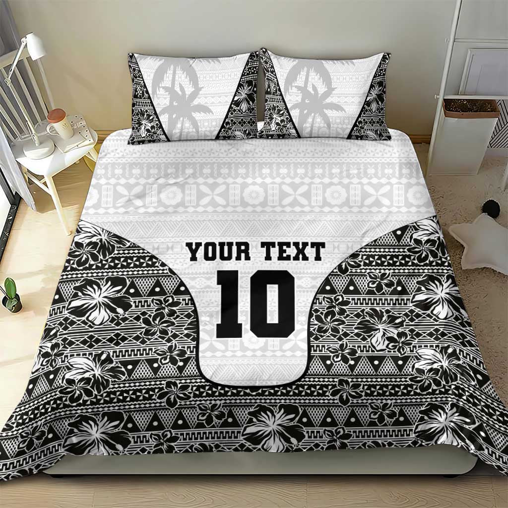Custom Fiji Pacific Rugby 2024 Bedding Set Tapa Tribal and Fijian Masi Pattern LT03 - Polynesian Pride
