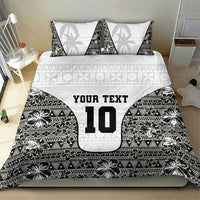 Custom Fiji Pacific Rugby 2024 Bedding Set Tapa Tribal and Fijian Masi Pattern LT03 - Polynesian Pride