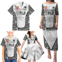 Custom Fiji Pacific Rugby 2024 Family Matching Puletasi and Hawaiian Shirt Tapa Tribal and Fijian Masi Pattern LT03 - Polynesian Pride