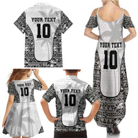 Custom Fiji Pacific Rugby 2024 Family Matching Summer Maxi Dress and Hawaiian Shirt Tapa Tribal and Fijian Masi Pattern LT03 - Polynesian Pride