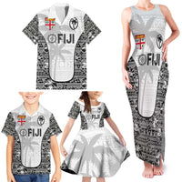 Custom Fiji Pacific Rugby 2024 Family Matching Tank Maxi Dress and Hawaiian Shirt Tapa Tribal and Fijian Masi Pattern LT03 - Polynesian Pride