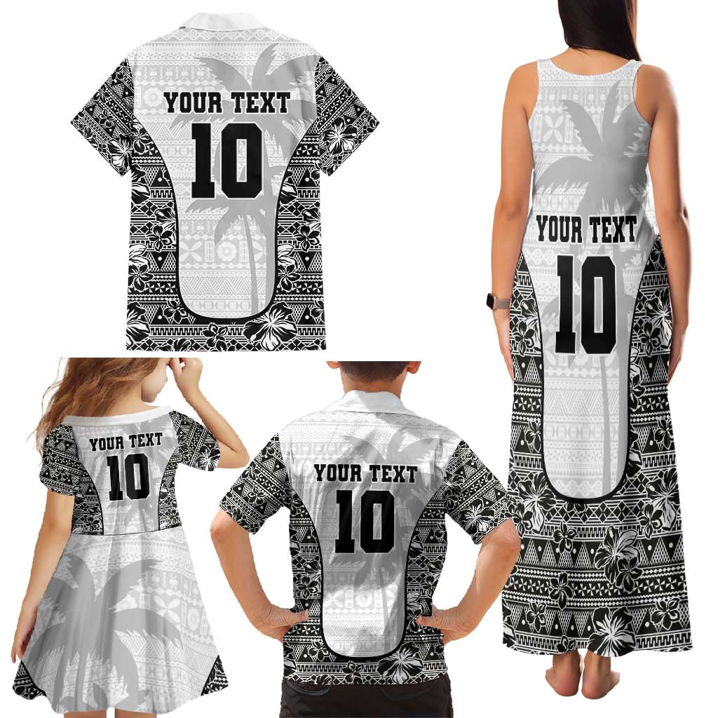 Custom Fiji Pacific Rugby 2024 Family Matching Tank Maxi Dress and Hawaiian Shirt Tapa Tribal and Fijian Masi Pattern LT03 - Polynesian Pride