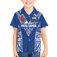 Custom Samoa Pacific Rugby 2024 Family Matching Off Shoulder Maxi Dress and Hawaiian Shirt Polynesian Pacific Tribal Pattern