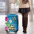 Hawaiian Tropical Flower and Honu Under Blue Water Luggage Cover