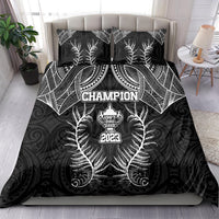 New Zealand Rugby Bedding Set Aotearoa Champion Cup History with Silver Fern LT03 - Polynesian Pride
