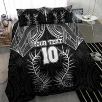 Custom New Zealand Rugby Bedding Set Aotearoa Champion Cup History with Silver Fern LT03 - Polynesian Pride