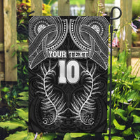 Custom New Zealand Rugby Garden Flag Aotearoa Champion Cup History with Silver Fern LT03 Garden Flag Black - Polynesian Pride