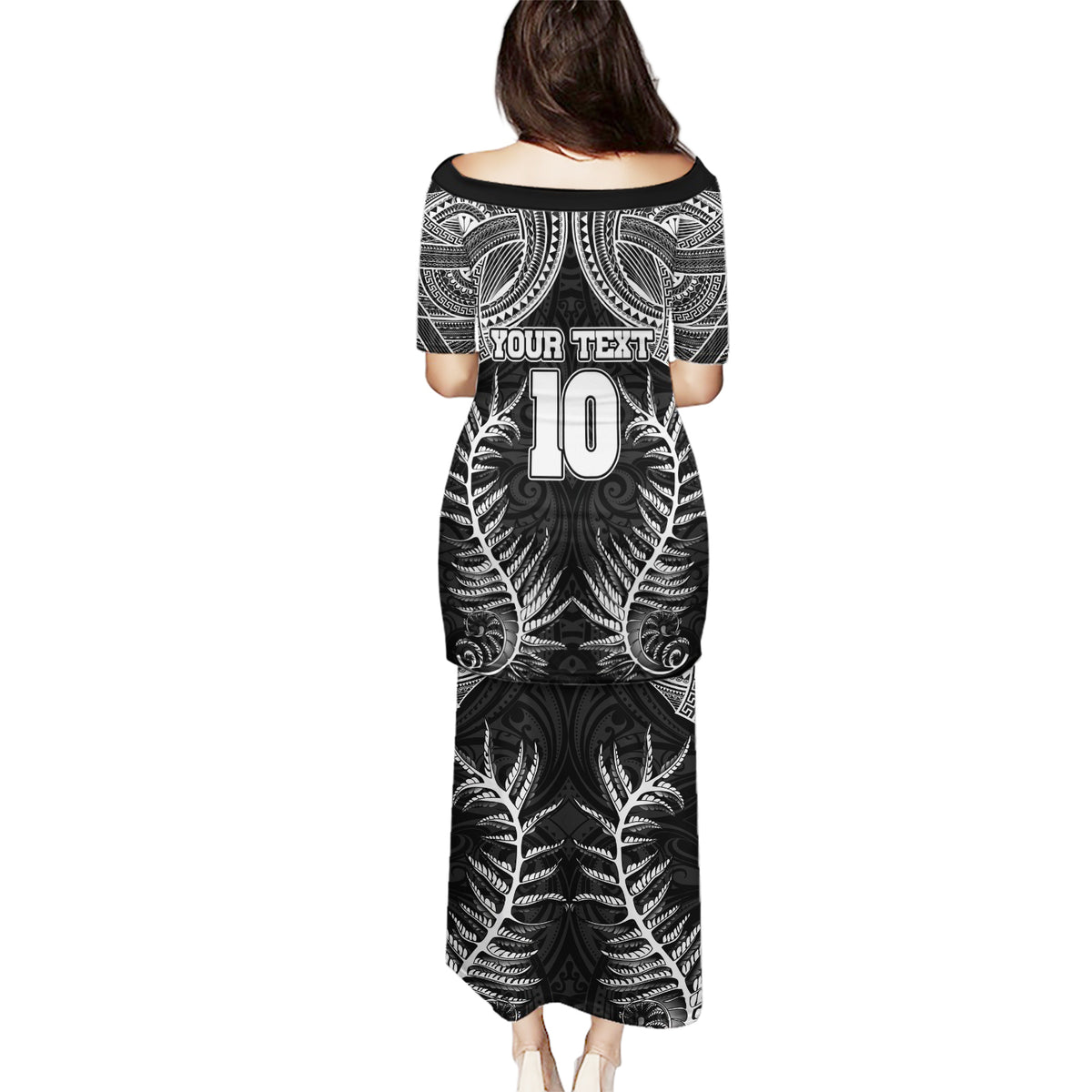 Custom New Zealand Rugby Puletasi Aotearoa Champion Cup History with Silver Fern LT03 - Polynesian Pride