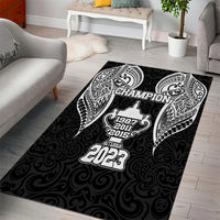 New Zealand Rugby Area Rug Aotearoa Champion Cup History with Haka Dance LT03 - Polynesian Pride