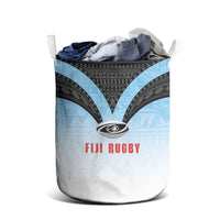 Fijian Rugby Laundry Basket Tapa Pattern Retro Sporty Style LT03 - Polynesian Pride