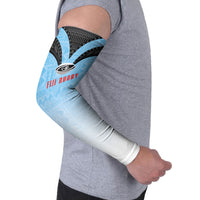Custom Fijian Rugby Arm Sleeves Tapa Pattern Retro Sporty Style LT03 - Polynesian Pride