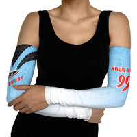 Custom Fijian Rugby Arm Sleeves Tapa Pattern Retro Sporty Style LT03 - Polynesian Pride