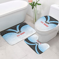 Fijian Rugby Bathroom Set Tapa Pattern Retro Sporty Style LT03 - Polynesian Pride