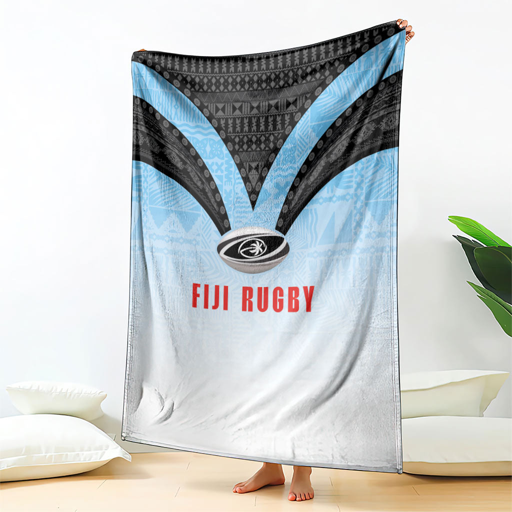 Fijian Rugby Blanket Tapa Pattern Retro Sporty Style LT03 - Polynesian Pride