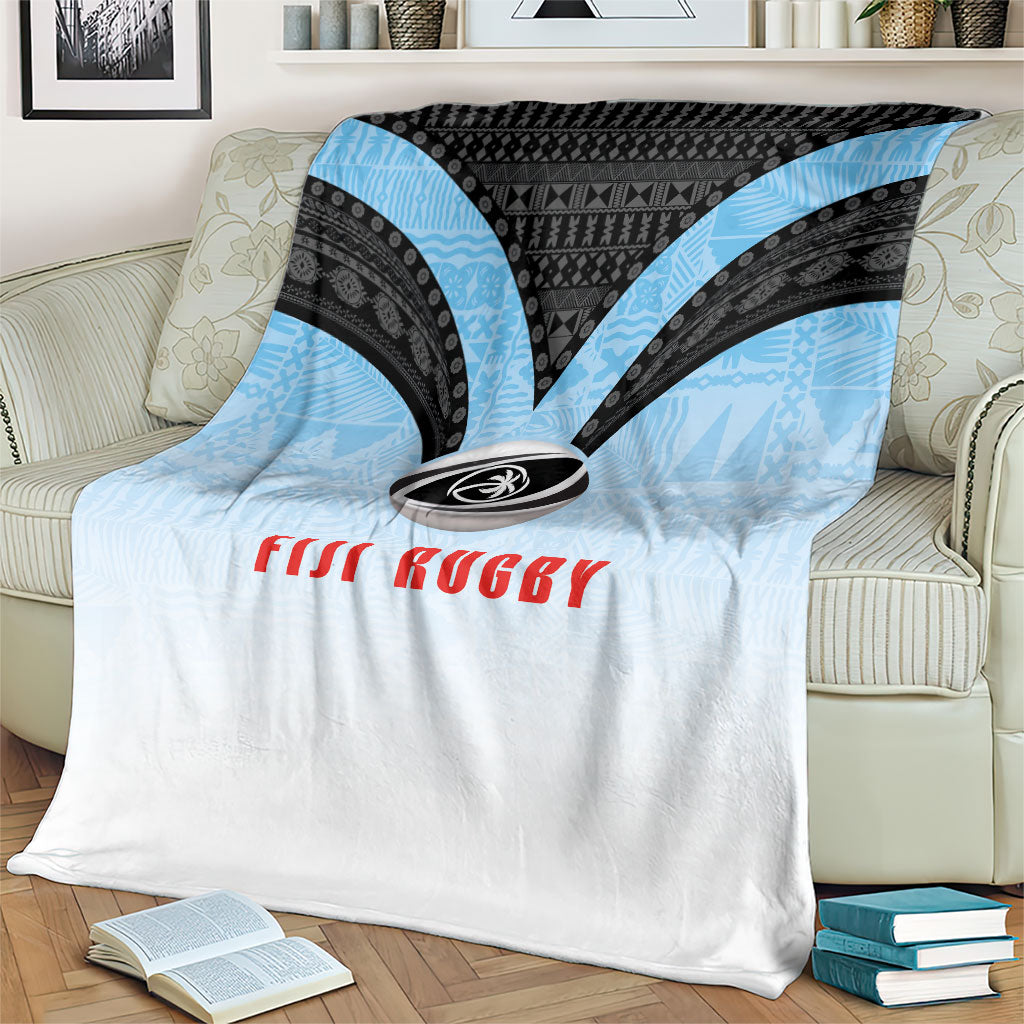 Fijian Rugby Blanket Tapa Pattern Retro Sporty Style LT03 - Polynesian Pride