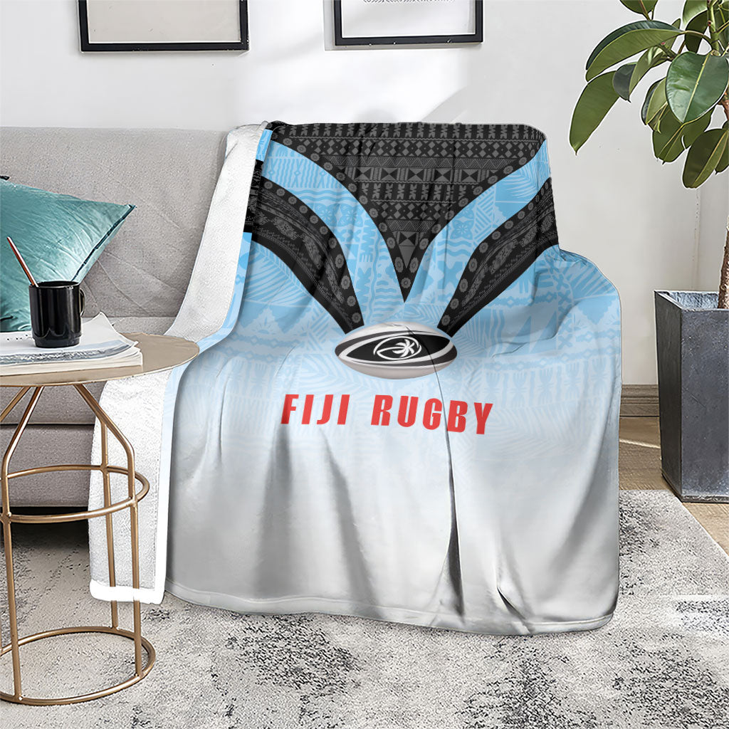 Fijian Rugby Blanket Tapa Pattern Retro Sporty Style LT03 - Polynesian Pride