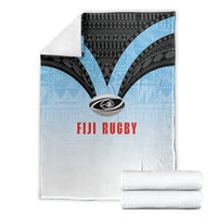 Fijian Rugby Blanket Tapa Pattern Retro Sporty Style LT03 - Polynesian Pride