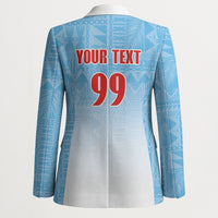 Custom Fijian Rugby Blazer Tapa Pattern Retro Sporty Style LT03 - Polynesian Pride