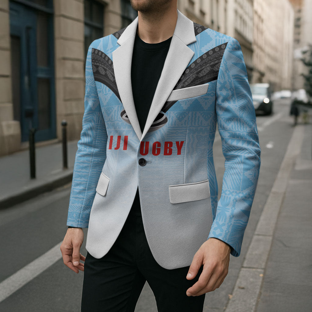 Custom Fijian Rugby Blazer Tapa Pattern Retro Sporty Style LT03 - Polynesian Pride