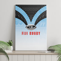 Fijian Rugby Canvas Wall Art Tapa Pattern Retro Sporty Style LT03 - Polynesian Pride