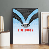 Fijian Rugby Canvas Wall Art Tapa Pattern Retro Sporty Style LT03 - Polynesian Pride