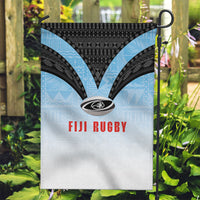 Fijian Rugby Garden Flag Tapa Pattern Retro Sporty Style LT03 Garden Flag White - Polynesian Pride