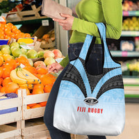 Fijian Rugby Grocery Bag Tapa Pattern Retro Sporty Style LT03 - Polynesian Pride