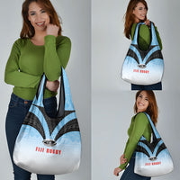 Fijian Rugby Grocery Bag Tapa Pattern Retro Sporty Style LT03 - Polynesian Pride