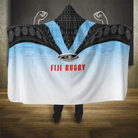 Fijian Rugby Hooded Blanket Tapa Pattern Retro Sporty Style LT03 - Polynesian Pride