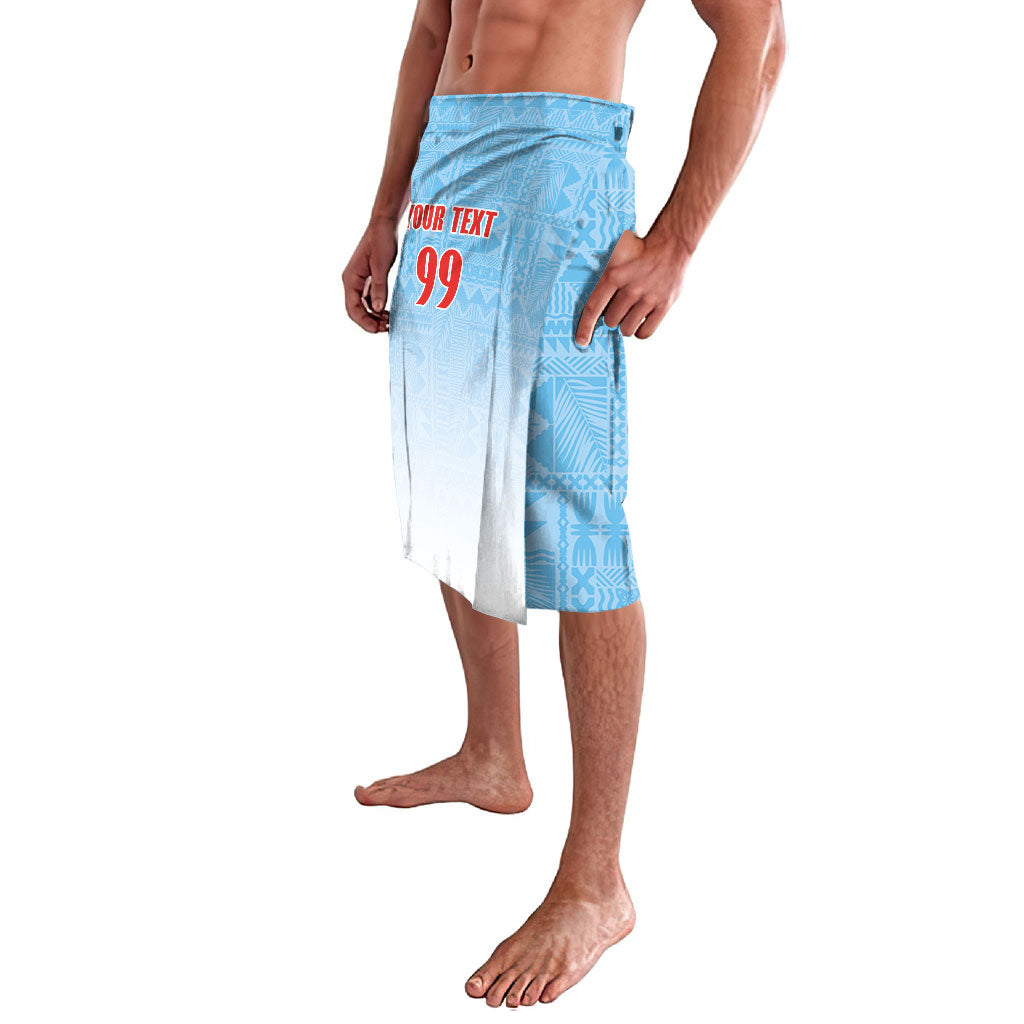 Custom Fijian Rugby Lavalava Tapa Pattern Retro Sporty Style LT03 - Polynesian Pride