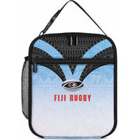 Fijian Rugby Lunch Bag Tapa Pattern Retro Sporty Style LT03 10.2 × 8.3 × 4.3 inch White - Polynesian Pride