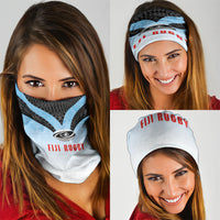 Fijian Rugby Neck Gaiter Tapa Pattern Retro Sporty Style LT03 - Polynesian Pride